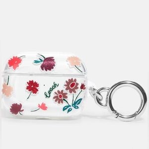 Coach Clear AirPods Pro Case In Mystical Floral Print - Brand New In Box